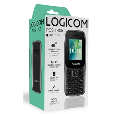 Logicom Posh 405 4G Móvil Negro 1.77" con Camara Logicom Posh 405 4G Móvil Negro 1.77" con Camara