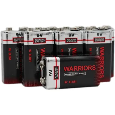 Warriors 9V 6LR61 Pila alcalina Pack de 8 unidades Warriors 9V 6LR61 Pila alcalina Pack de 8 unidades