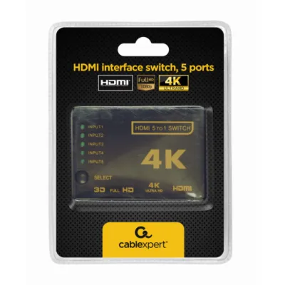SWITCH HDMI GEMBIRD 5 PUERTOS SWITCH HDMI GEMBIRD 5 PUERTOS