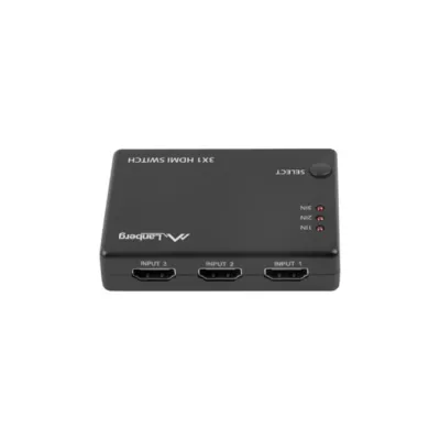 SWITCH VIDEO LANBERG 3 X HDMI + MICRO USB NEGRO CONTROL REMOTO SWITCH VIDEO LANBERG 3 X HDMI + MICRO USB NEGRO CONTROL REMOTO