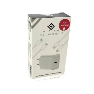 CARGADOR DE PARED VIBIAN CARGA RAPIDA 1 PUERTO USB-C 20W CARGADOR DE PARED VIBIAN CARGA RAPIDA 1 PUERTO USB-C 20W