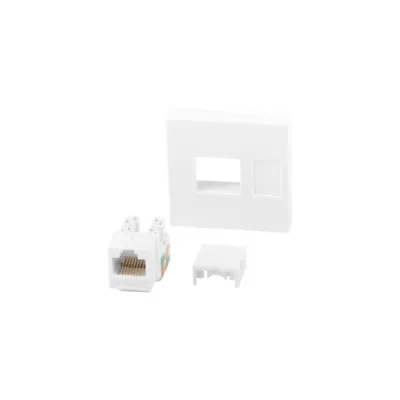 CONECTOR KEYSTONE LANBERG RJ45 CAT.6A UTP PARED 45X45 BLANCO CONECTOR KEYSTONE LANBERG RJ45 CAT.6A UTP PARED 45X45 BLANCO