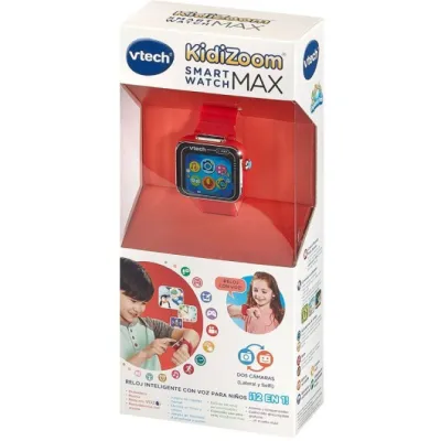 Smartwatch VTech Kidizoom Smartwatch Max/ Notificaciones/ Rojo