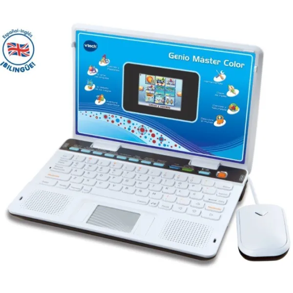 Portátil Infantil VTech Genio Máster Color Bilingüe/ Azul