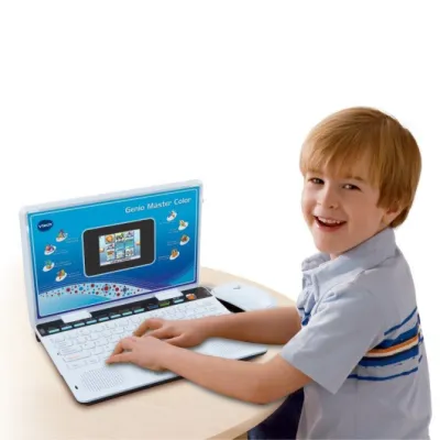Portátil Infantil VTech Genio Máster Color Bilingüe/ Azul Portátil Infantil VTech Genio Máster Color Bilingüe/ Azul