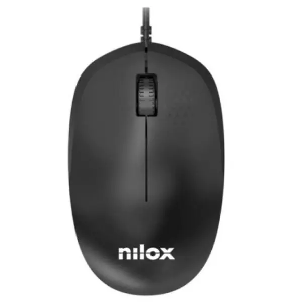 Nilox MOUSB1012 Ratón USB 1200DPI Negro