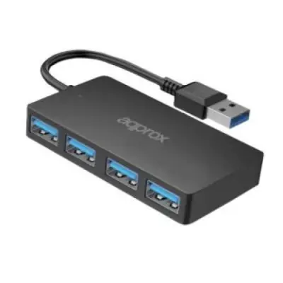 Hub 4 Puertos Usb 3.0 Negro Approx Hub 4 Puertos Usb 3.0 Negro Approx