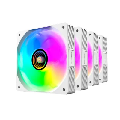 Kit 4 Ventiladores Auxiliar Mf-si4kit A-rgb Infinity Blanco Kit 4 Ventiladores Auxiliar Mf-si4kit A-rgb Infinity Blanco