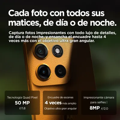 Motorola Moto G15 4G Naranja 128GB 4GB 6.7" 50Mpx MediaTek