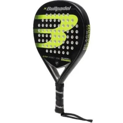 Pala de Pádel Bullpadel Black Dragon 4.0/ Negro y Verde