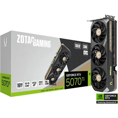 Zotac GAMING GeForce RTX 5070 Ti SOLID CORE OC 16GB GDDR7 Zotac GAMING GeForce RTX 5070 Ti SOLID CORE OC 16GB GDDR7