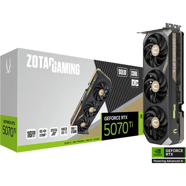 Zotac GAMING GeForce RTX 5070 Ti SOLID CORE OC 16GB GDDR7