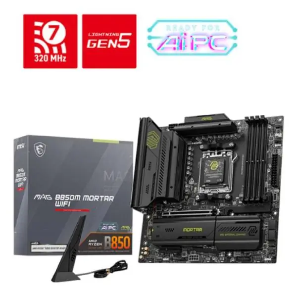 Msi placa base mag b850m mortar wifi matx am5