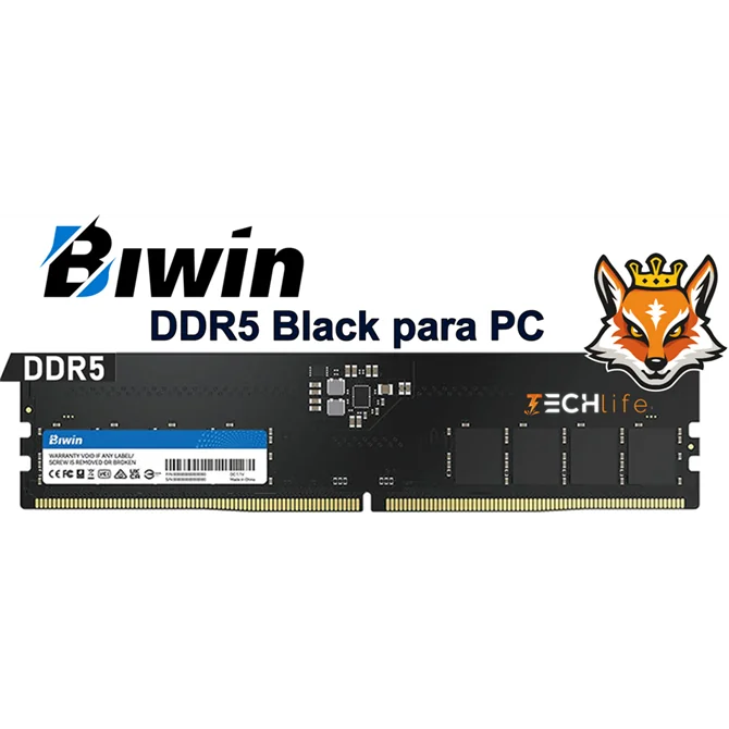 Biwin 16GB DDR5 a 5600MHz CL46 1.10v