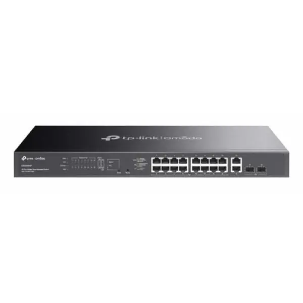 TP-Link Omada ES220GMP switch Gestionado L2 Gigabit Ethernet (10/100/1000) Energía sobre Ethernet (PoE) Negro
