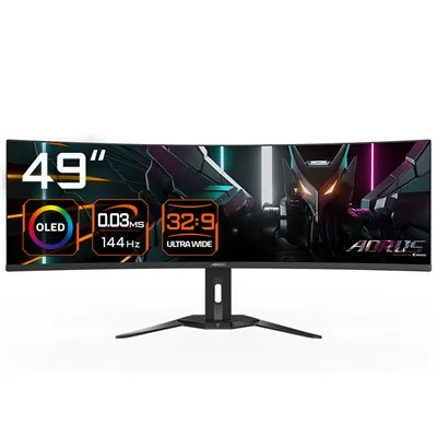 GIGABYTE AORUS Monitor de juegos curvo CO49DQ OLED - 5120x1440 GIGABYTE AORUS Monitor de juegos curvo CO49DQ OLED - 5120x1440