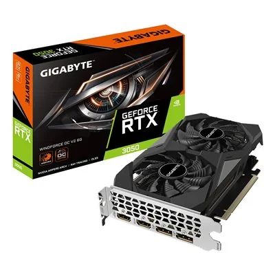 Gigabyte GeForce RTX 3050 6GB WindForce 2 OC V2 6GB GDDR6 Gigabyte GeForce RTX 3050 6GB WindForce 2 OC V2 6GB GDDR6