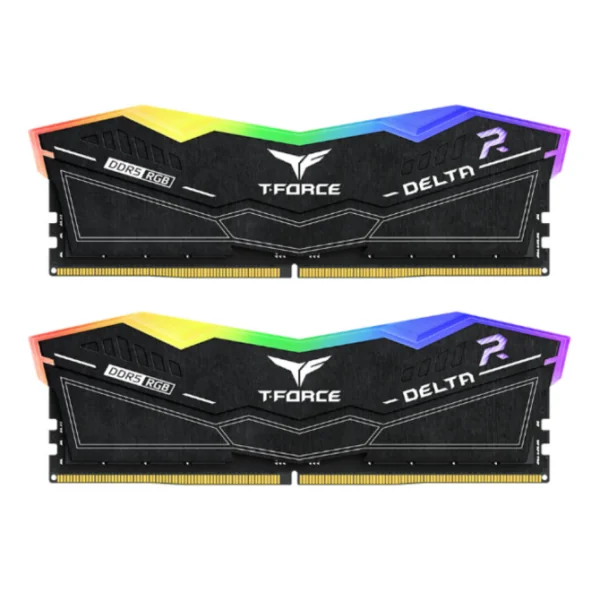 TeamGroup T-Force Delta RGB Black KIT 64GB DDR5 a 6000MHz XMP CL38 1.35v (2x32GB)
