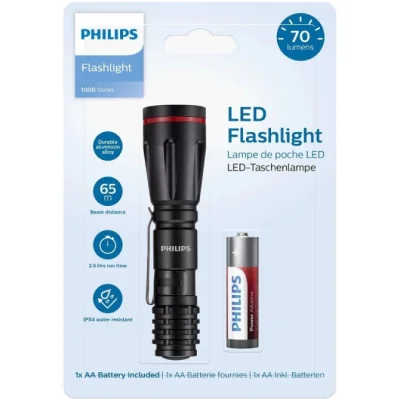 Philips Flashlights SFL1000P Linterna LED 1 pila *AA Resistente Philips Flashlights SFL1000P Linterna LED 1 pila *AA Resistente