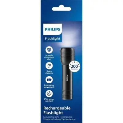 Philips Flashlights SFL7003r Linterna LED Pro con batería Philips Flashlights SFL7003r Linterna LED Pro con batería