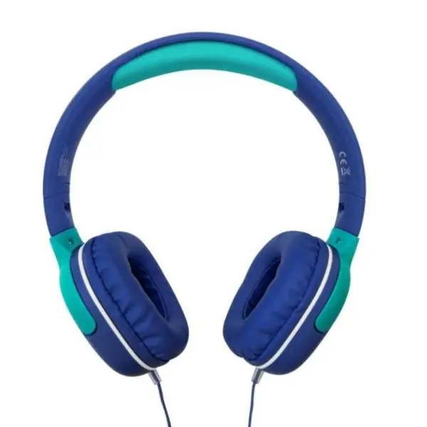 Celly KIDSBEAT2BL Auriculares KIDS Azules con cable, Micrófono, Jack 3.5mm