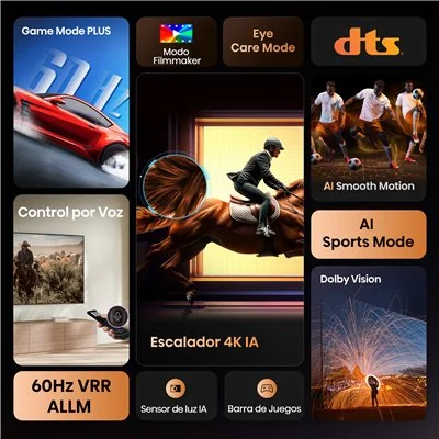 Hisense Serie A6Q TV 4K 43A6Q 43" UHD VIDAA WiFi, Smart TV Hisense Serie A6Q TV 4K 43A6Q 43" UHD VIDAA WiFi, Smart TV