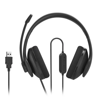 Hama HS-USB300 V2 Auriculares PRO con cable y Micrófono/MUTE USB