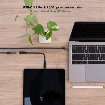 Nanocable 10.01.4500-COMB cable USB USB 3.2 Gen 2x2 0,5 m USB C