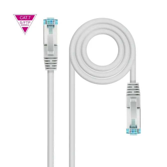 Nanocable Cable de Red SFTP RJ45 Cat.7 LSZH PIMF AWG26 2m Gris