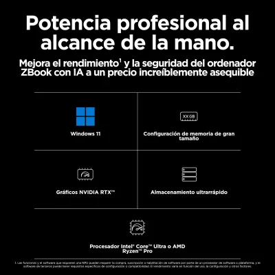 HP Workstation ZBook Power G11 Intel Core Ultra 7-155H 16GB