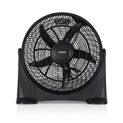 Ventilador De Suelo Semi Industrial Hover Wind Negro Haeger