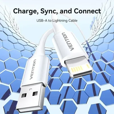 Cable USB 2.0 Lightning Vention LAIWF/ USB Macho - Lightning Cable USB 2.0 Lightning Vention LAIWF/ USB Macho - Lightning