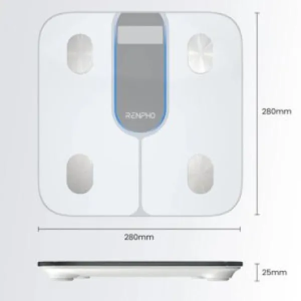 BASCULA DE BAÑO INTELIGENTE RENPHO ELIS 1 GRADIENT BLUETOOTH CON APP ANALISIS CORPORAL IMC