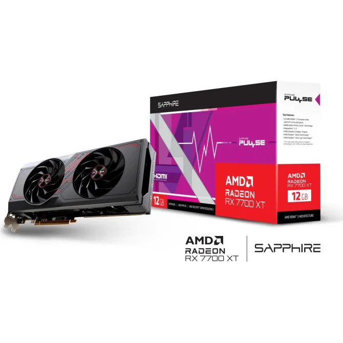 Sapphire Pulse Radeon RX 7700 XT Gaming OC 12GB GDDR6