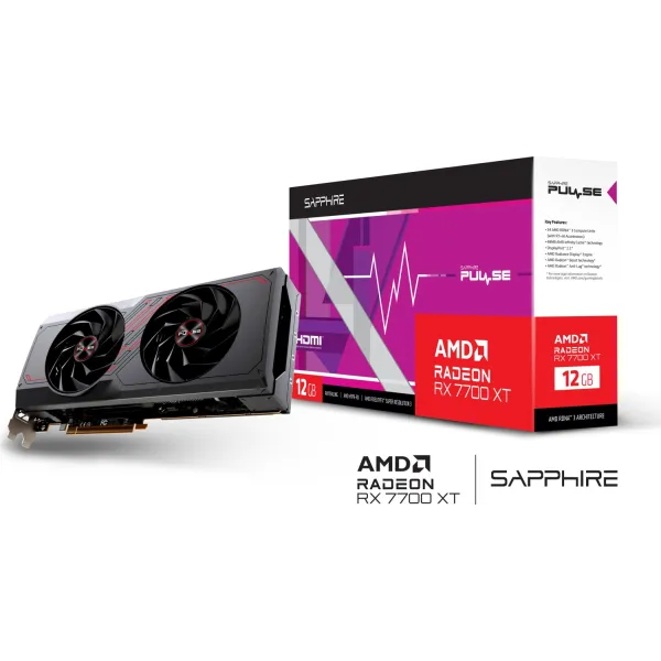 Sapphire Pulse AMD Radeon RX 7700 XT Gaming OC 12GB GDDR6