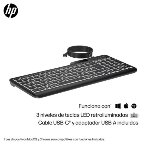 Teclado HP 405 Multidispositivo/ Negro