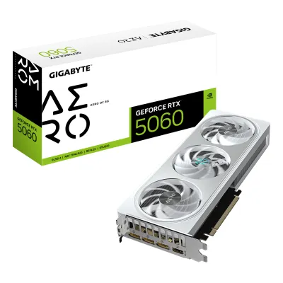Tarjeta Gráfica Gigabyte GeForce RTX 5060 Aero OC/ 8GB GDDR7 Tarjeta Gráfica Gigabyte GeForce RTX 5060 Aero OC/ 8GB GDDR7