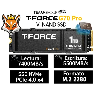 TeamGroup T-Force G70 PRO SSD 1TB NVMe PCIe 4.0 x4 a