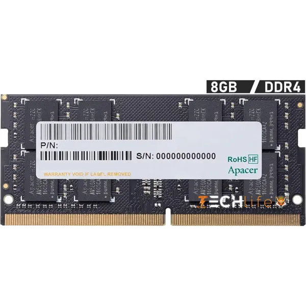 Apacer 8GB DDR4 3200MHz 1.2v CL22 - Memoria SODIMM