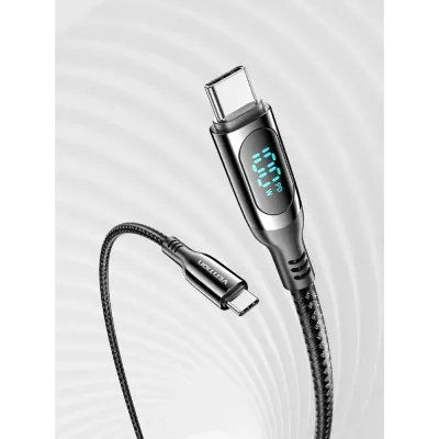 Cable USB 2.0 Tipo-C 5A 100W Vention TAYBAV/ USB Tipo-C Macho - Cable USB 2.0 Tipo-C 5A 100W Vention TAYBAV/ USB Tipo-C Macho -