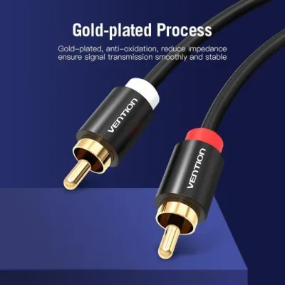 Cable Estéreo Vention VAB-R06-B300/ 2x RCA Macho - 2x RCA Cable Estéreo Vention VAB-R06-B300/ 2x RCA Macho - 2x RCA
