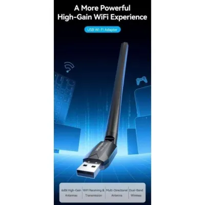 Adaptador USB - WiFi Vention KDTB0/ 650Mbps Adaptador USB - WiFi Vention KDTB0/ 650Mbps