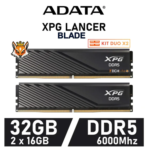 ADATA XPG Lancer Blade KIT 32GB DDR5 a 6000MHz CL30 1.1V XMP 3.0 (2x16GB)