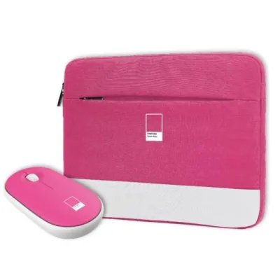 Celly kit sleeve pantone + raton 15,6" rosa Celly kit sleeve pantone + raton 15,6" rosa