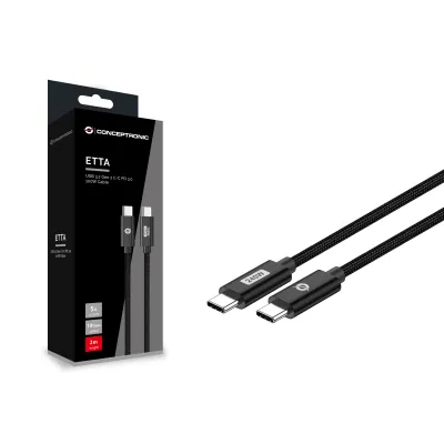 Conceptronic ETTA03B12 Cable USB-C a USB-C Version USB 2.0