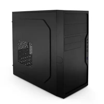 CoolBox Caja Micro ATX M550 con USB-C Negro, con Fuente de