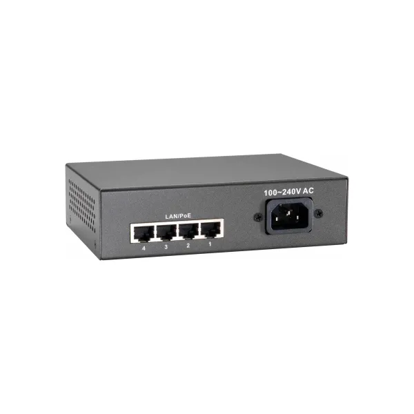 LevelOne FEP-0511 Switch Fast Gigabit Ethernet 5x RJ-45, 62W PoE+