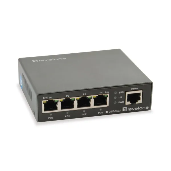 Level One GEP-0523 Switch 5 Puertos PoE