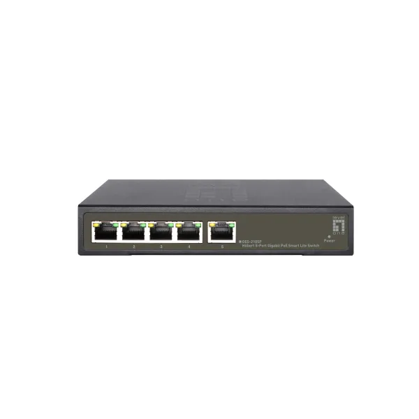 LevelOne GES-2105P Switch Gestionado L2 Gigabit 5x RJ-45, 60W PoE+