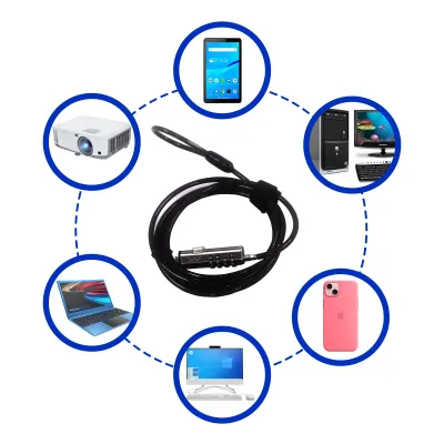 Ewent Nano Cable de seguridad con cerradura de combinación para